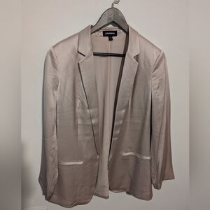 Express Satin Boyfriend Blazer